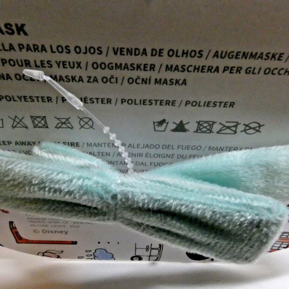 Eye Mask Disney London Mickey & Minnie Mouse Ears Queen Crown Red Bus Fuzzy NWT - Picture 4 of 8